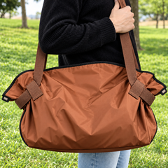 Brown | 8 | Brown Picnic Tote unfolded as a mat